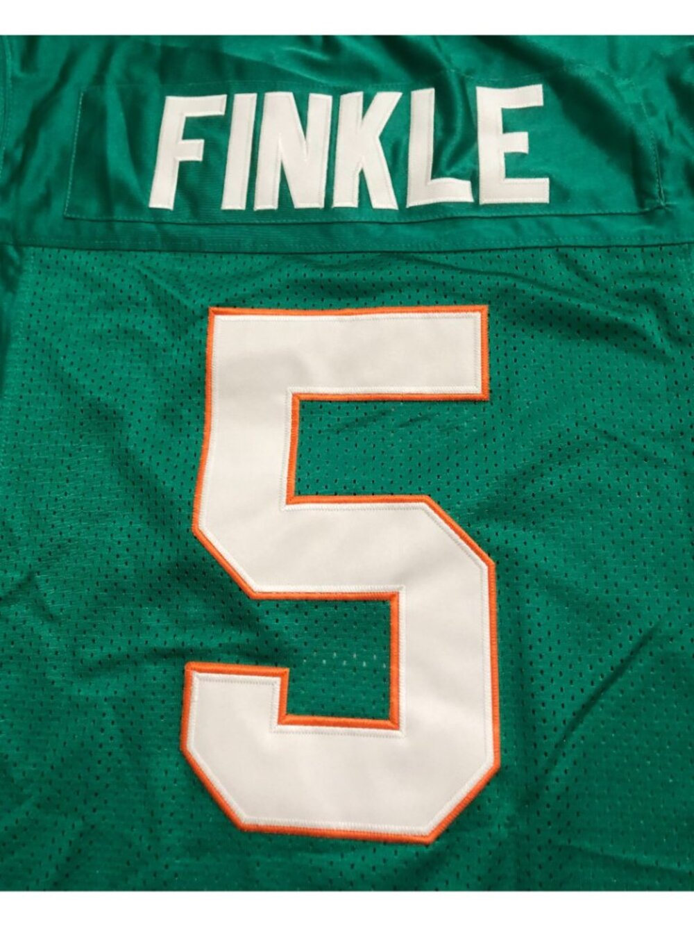 Ray Finkle Ace Ventura Football Jersey Aqua Miami Mens Size Medium - Picture 3 of 6